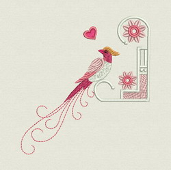 Fancy Bird 07 machine embroidery designs