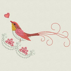 Fancy Bird 09 machine embroidery designs