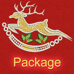 Christmas Reindeers machine embroidery designs