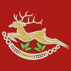 Christmas Reindeer 01 machine embroidery designs