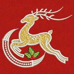 Christmas Reindeer 02 machine embroidery designs