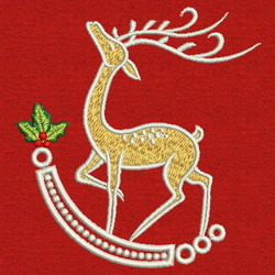 Christmas Reindeer 04 machine embroidery designs