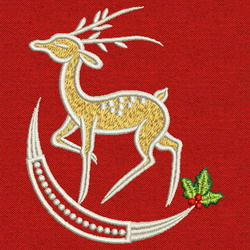 Christmas Reindeer 05 machine embroidery designs