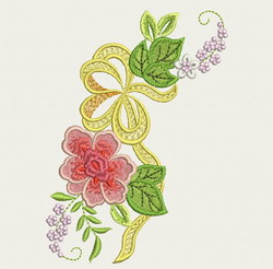 Happy Flower 01 machine embroidery designs