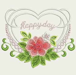 Happy Flower 10 machine embroidery designs