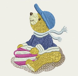 Lovely Bear 03 machine embroidery designs