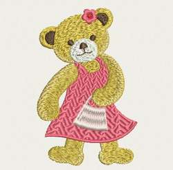 Lovely Bear 08 machine embroidery designs