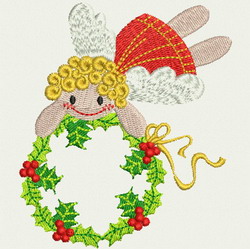 Christmas Angel 01 machine embroidery designs