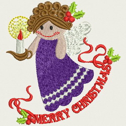 Christmas Angel 05 machine embroidery designs