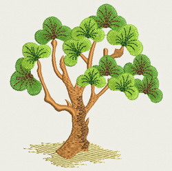 Tree machine embroidery designs