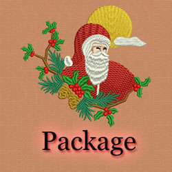 Christmas Santas machine embroidery designs