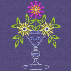 Vintage Flower Pot 10 machine embroidery designs