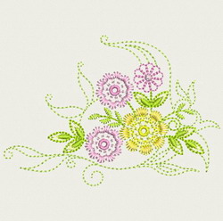 Vintage Flower 02 (Sm) machine embroidery designs