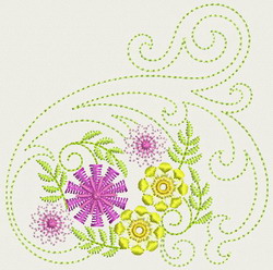 Vintage Flower 08 (Sm) machine embroidery designs