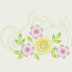 Vintage Flower 10 (Lg) machine embroidery designs