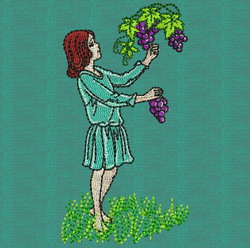 Playful Girl 07 machine embroidery designs