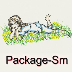 Vintage Playful Girls(Sm) machine embroidery designs