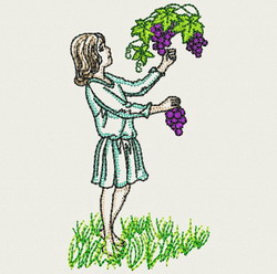 Vintage Playful Girl 07(Sm) machine embroidery designs