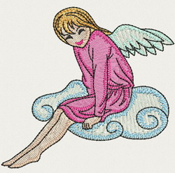 Angel Girl 01 machine embroidery designs