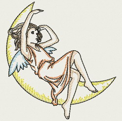 Vintage Angel Girl 04(Sm) machine embroidery designs