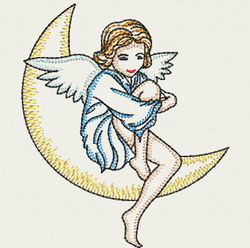 Vintage Angel Girl 09(Sm) machine embroidery designs