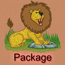 Applique Lions machine embroidery designs