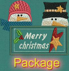 Country Snowmen machine embroidery designs