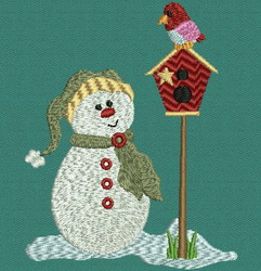 Country Snowman 06 machine embroidery designs