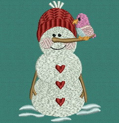 Country Snowman 08 machine embroidery designs