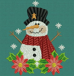 Country Snowman 09 machine embroidery designs