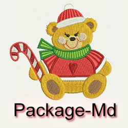 Christmas Bears(Md) machine embroidery designs