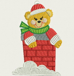 Christmas Bear 03(Md) machine embroidery designs