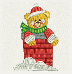 Christmas Bear 03(Sm) machine embroidery designs