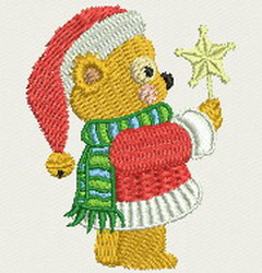 Christmas Bear 07(Sm) machine embroidery designs
