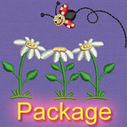 Cute Ladybugs machine embroidery designs