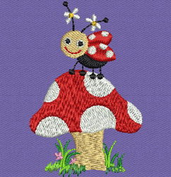 Cute Ladybug 05 machine embroidery designs