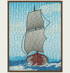 Sailboat 01 machine embroidery designs