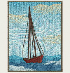 Sailboat 02 machine embroidery designs