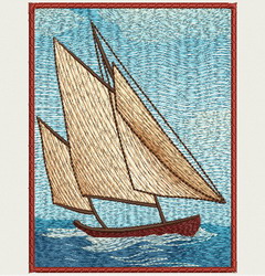 Sailboat 03 machine embroidery designs