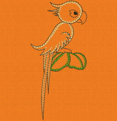 Vintage Cute Bird 01