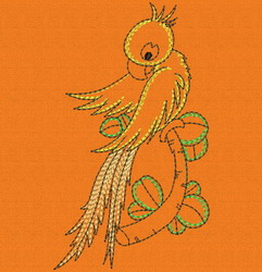 Vintage Cute Bird 09 machine embroidery designs