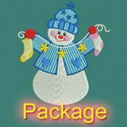 Winter Snowmen machine embroidery designs