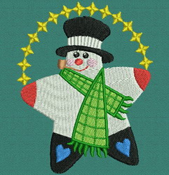 Winter Snowman 03 machine embroidery designs