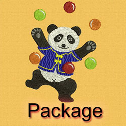 Panda Bears machine embroidery designs