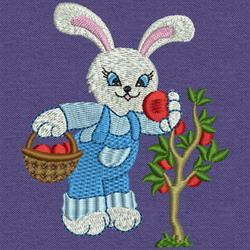 Working Rabbit 01 machine embroidery designs