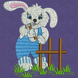 Working Rabbit 02 machine embroidery designs