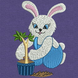 Working Rabbit 04 machine embroidery designs