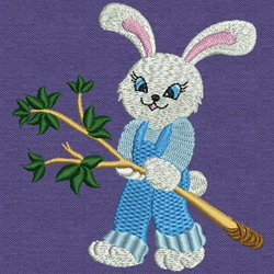 Working Rabbit 07 machine embroidery designs