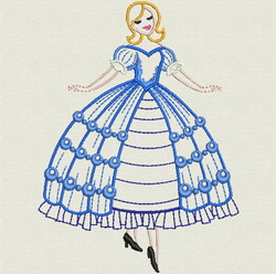Dancing Belle 01 machine embroidery designs