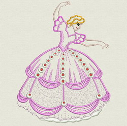 Dancing Belle 02 machine embroidery designs